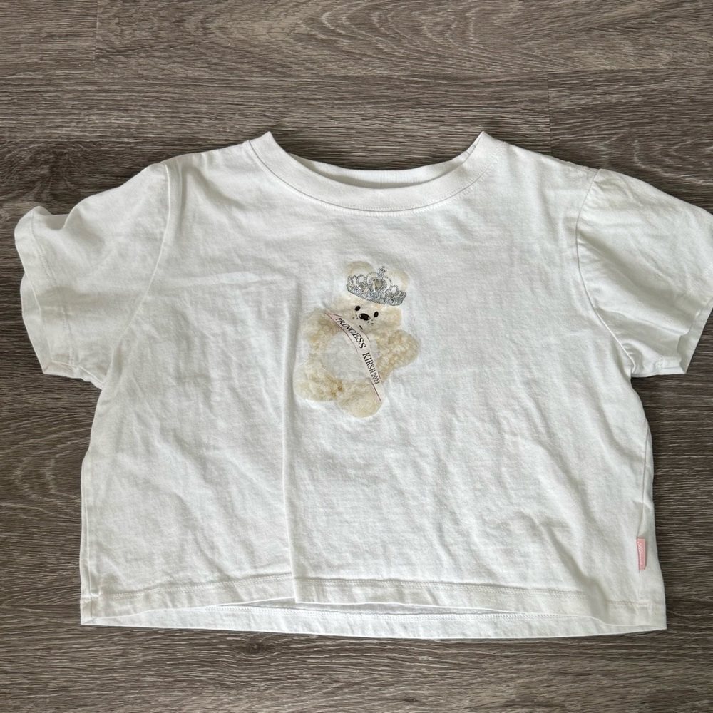Cute teddy bear crop top